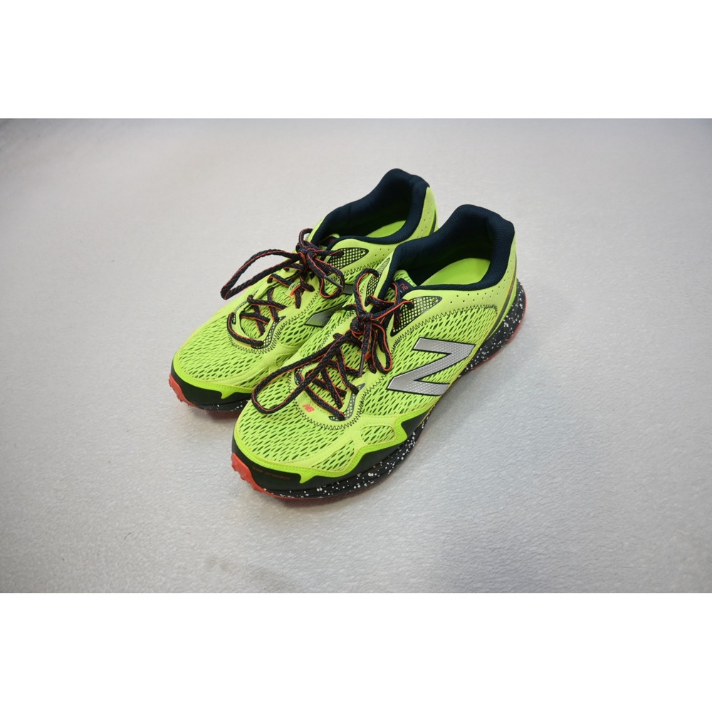 New Balance 910v2 Trail Mens 14 Neon Lime Green Running Shoes Excellent